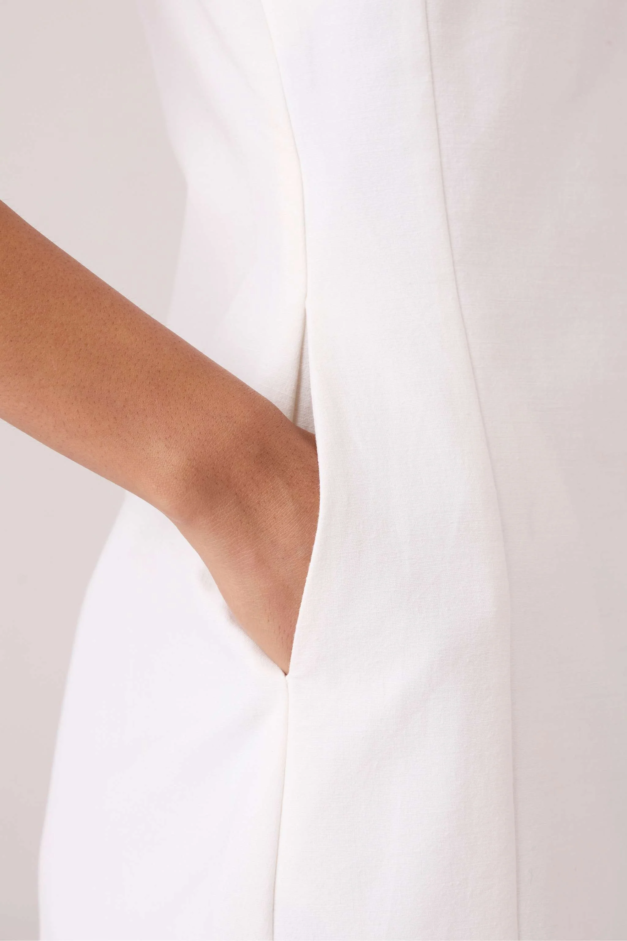 Astra White Embroidered Maxi Dress - Image 10