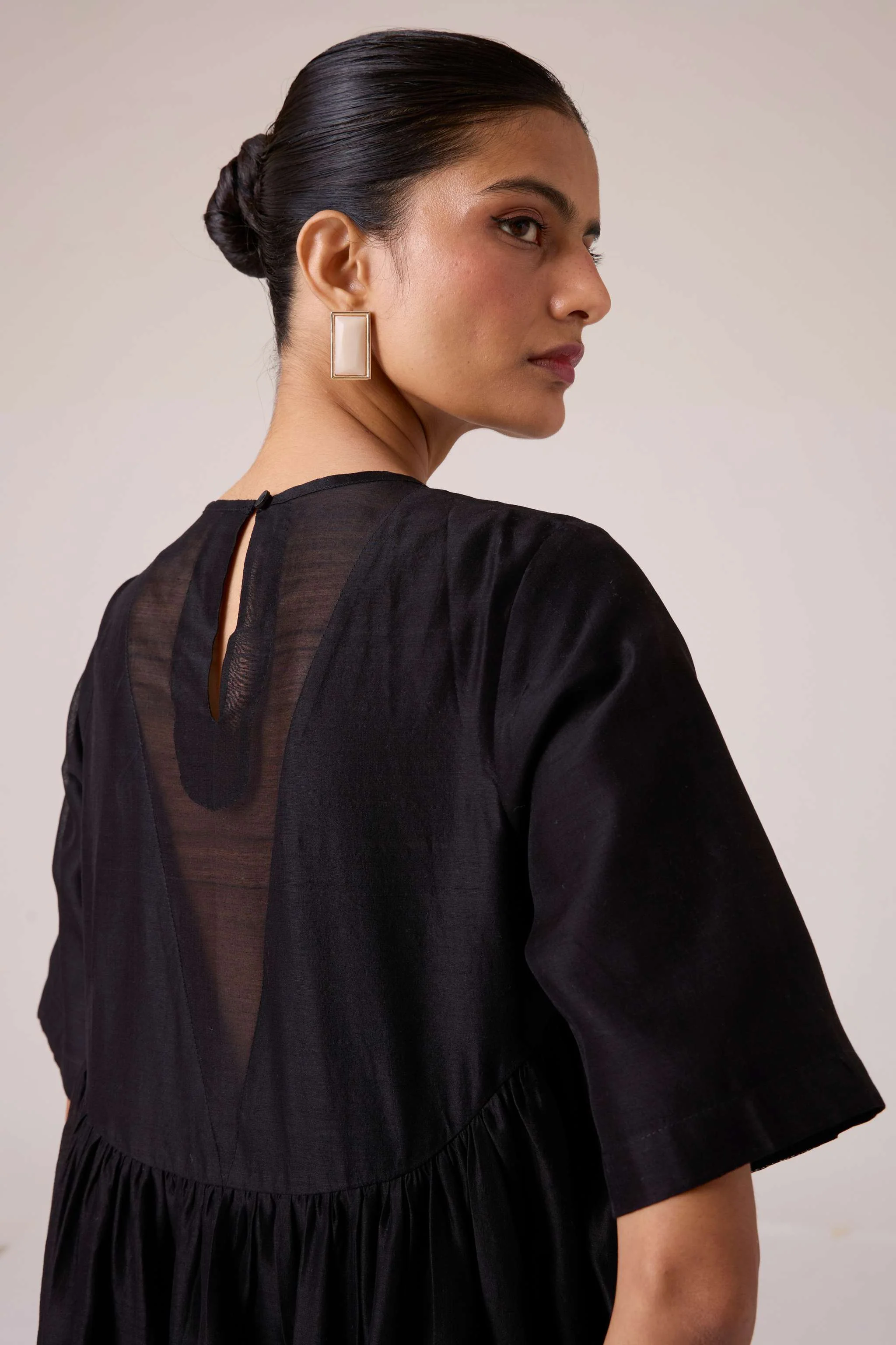 Callisto Black Handwoven Dress - Image 12
