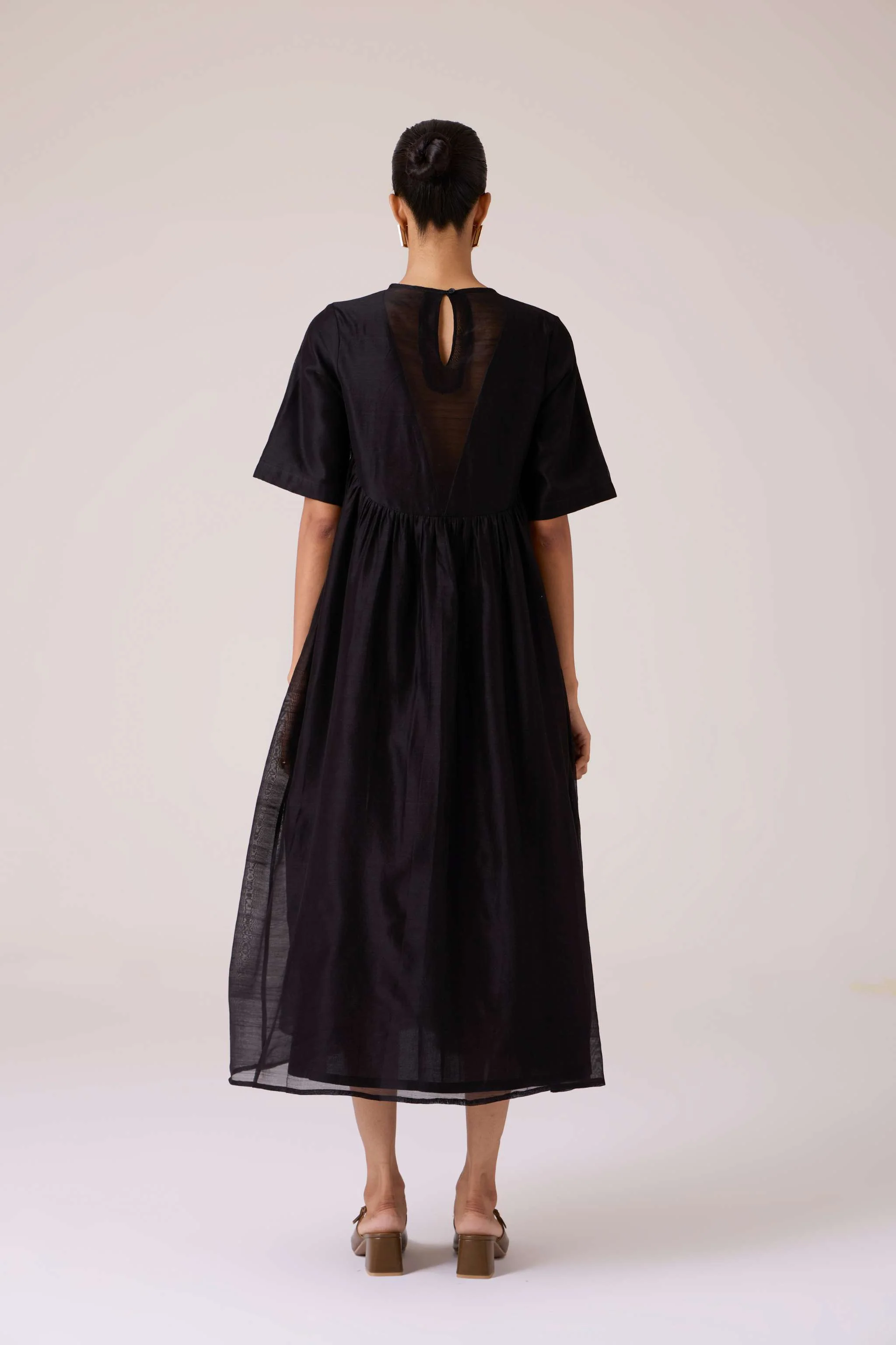 Callisto Black Handwoven Dress - Image 13