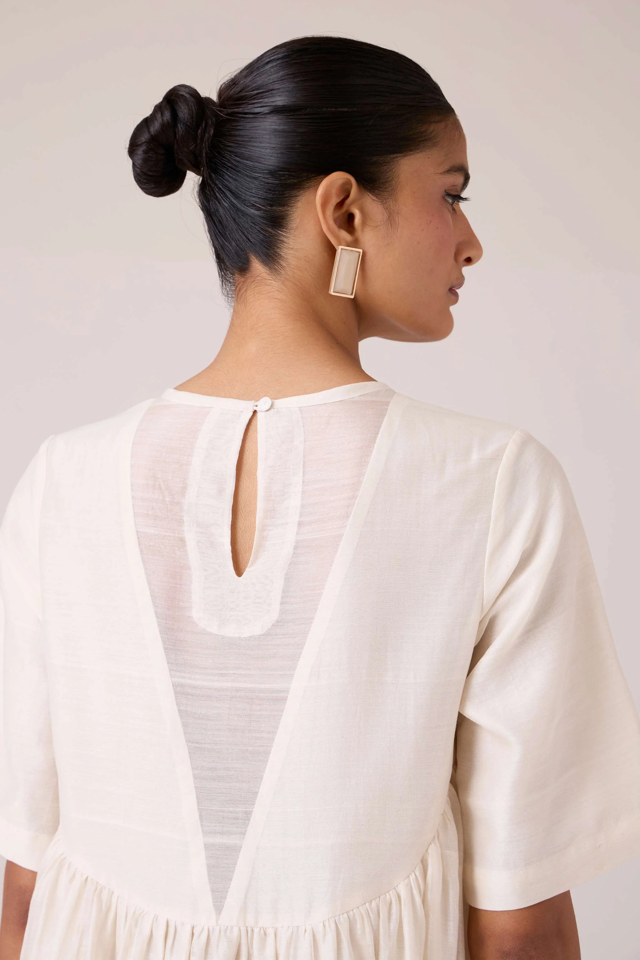 Callisto White Handwoven Dress - Image 15