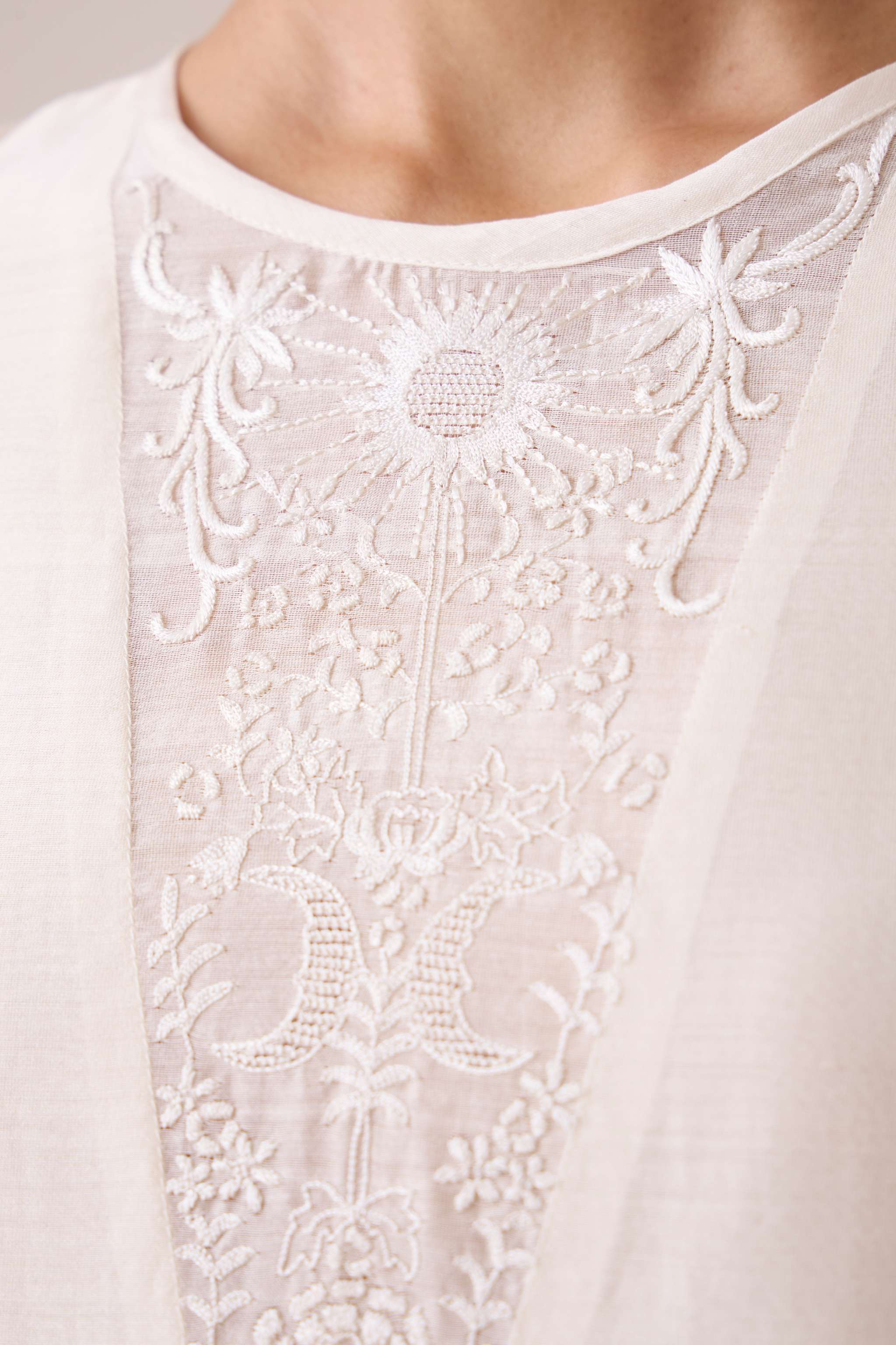 Callisto White Handwoven Dress - Image 8