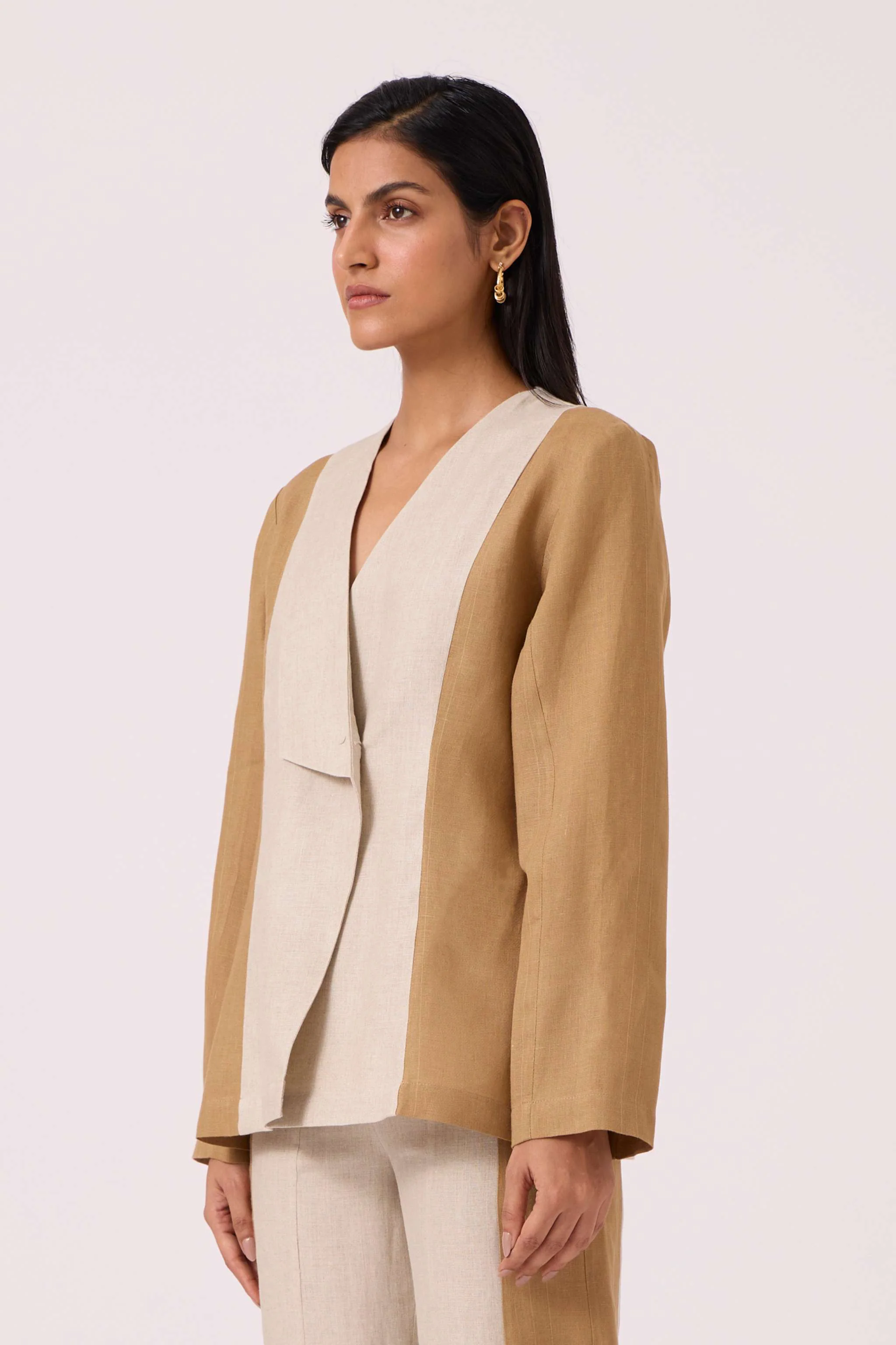 Dimtri Linen Panelled Jacket - Image 4