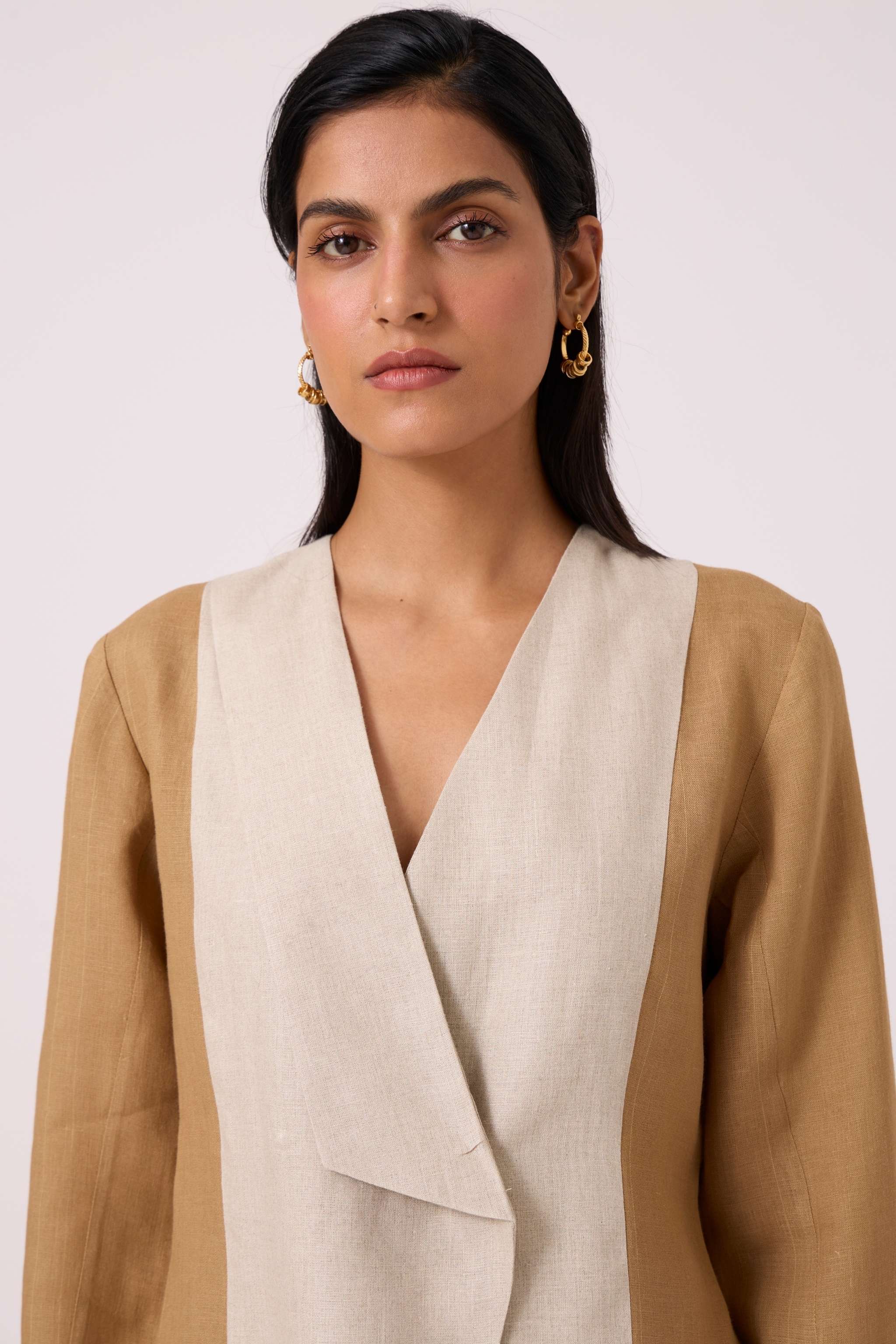 Dimtri Linen Panelled Jacket - Image 5