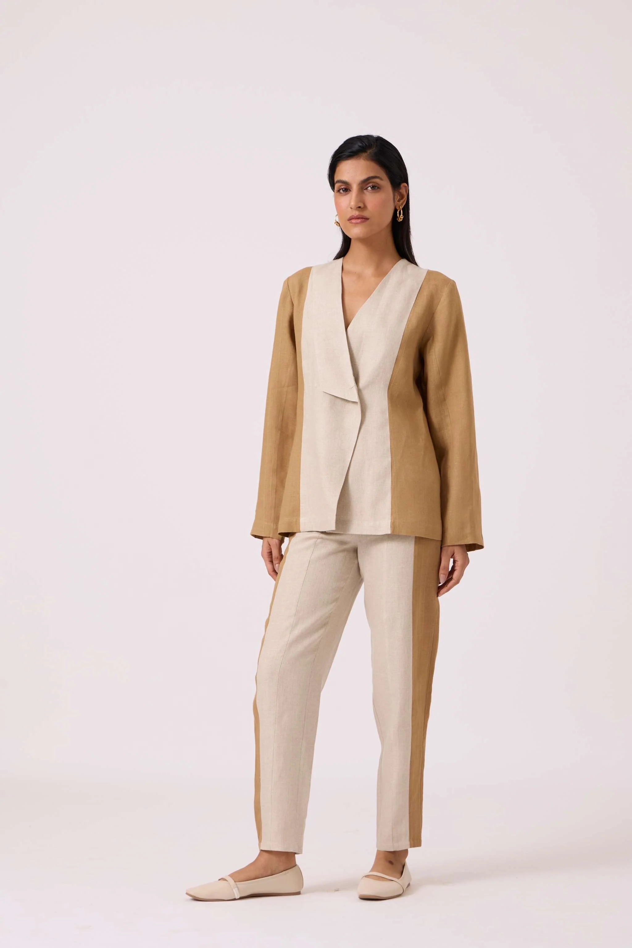 Dimtri Linen Panelled Jacket - Image 7