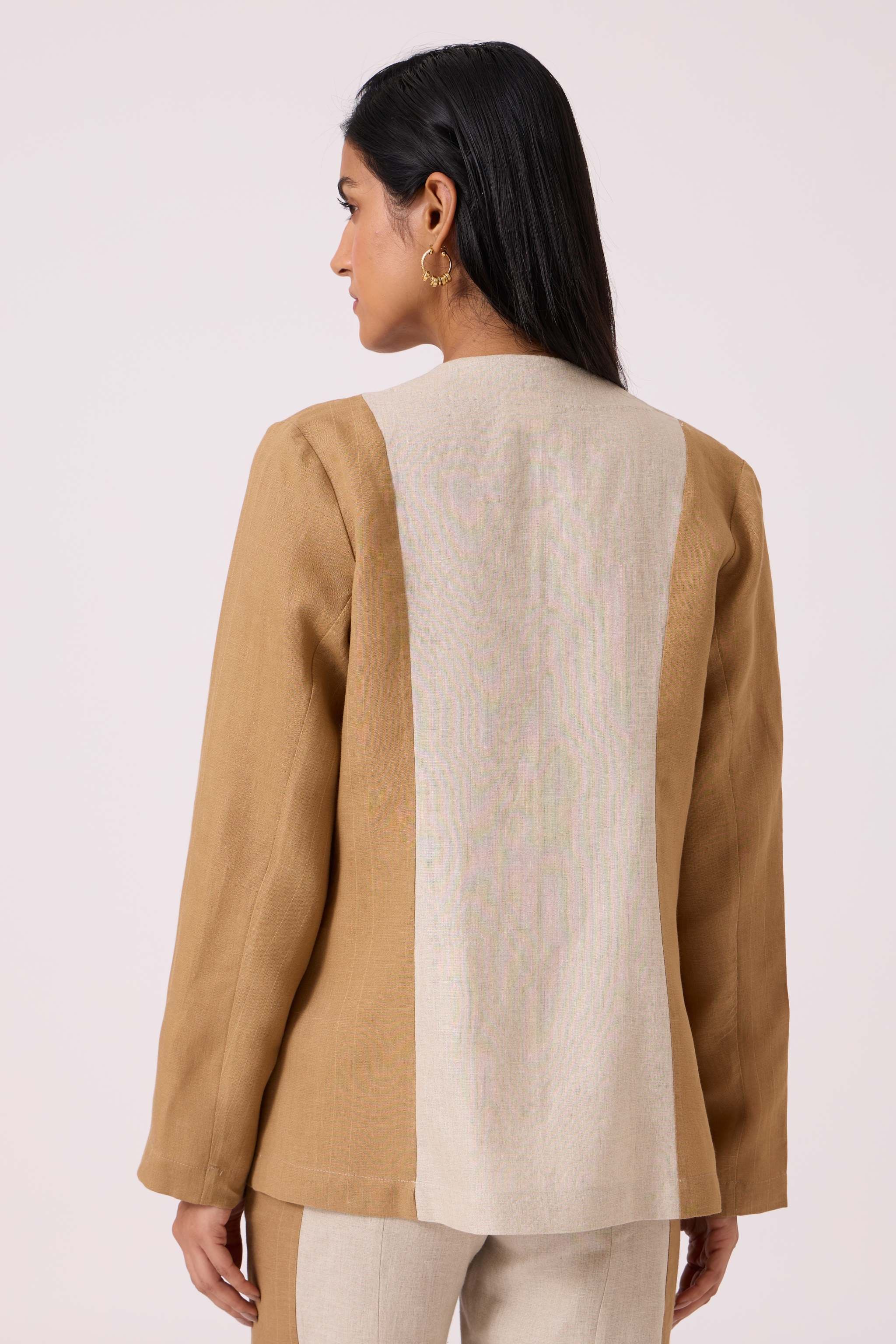 Dimtri Linen Panelled Jacket - Image 8