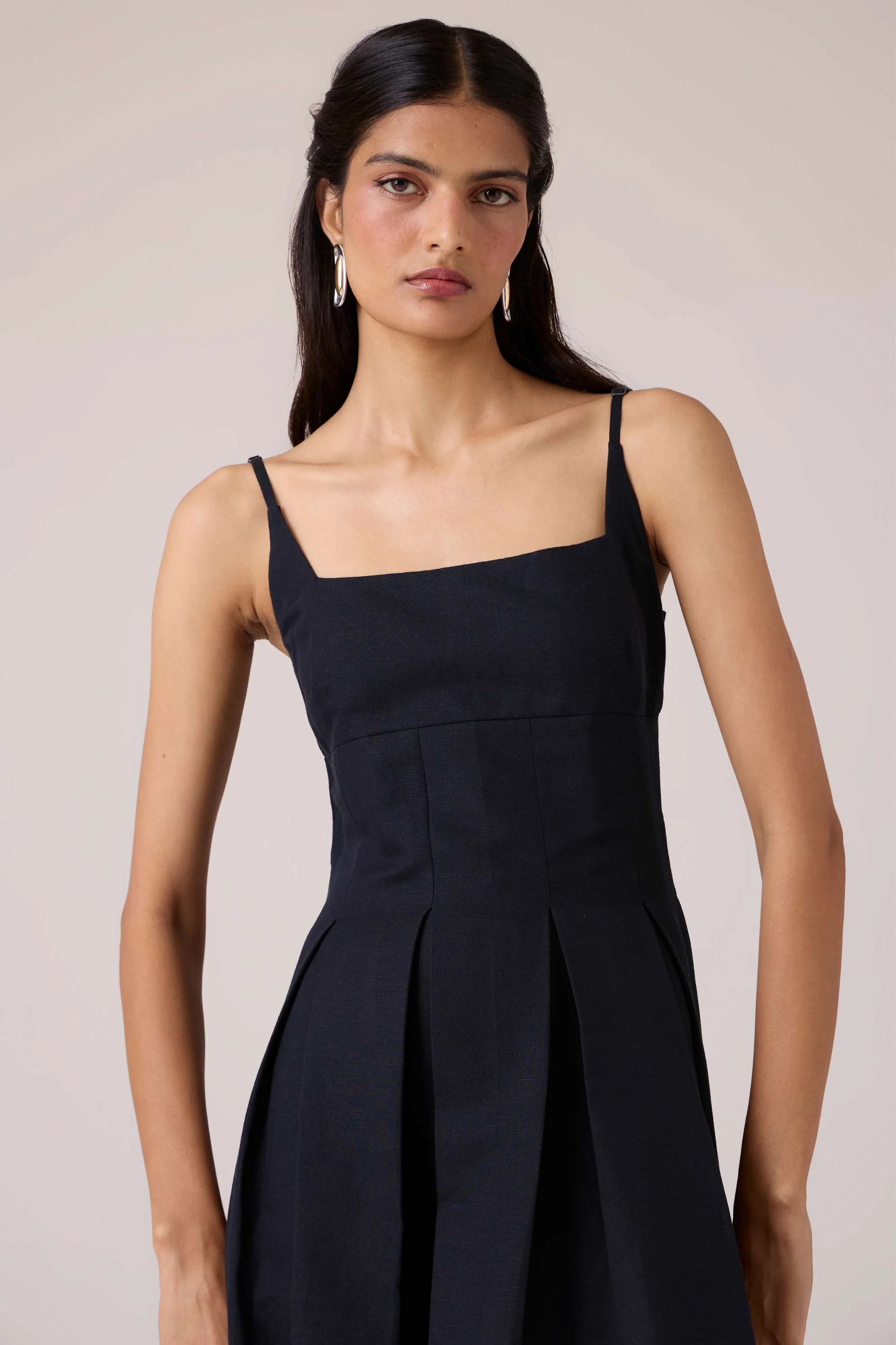 Eos Black Midi Dress - Image 4