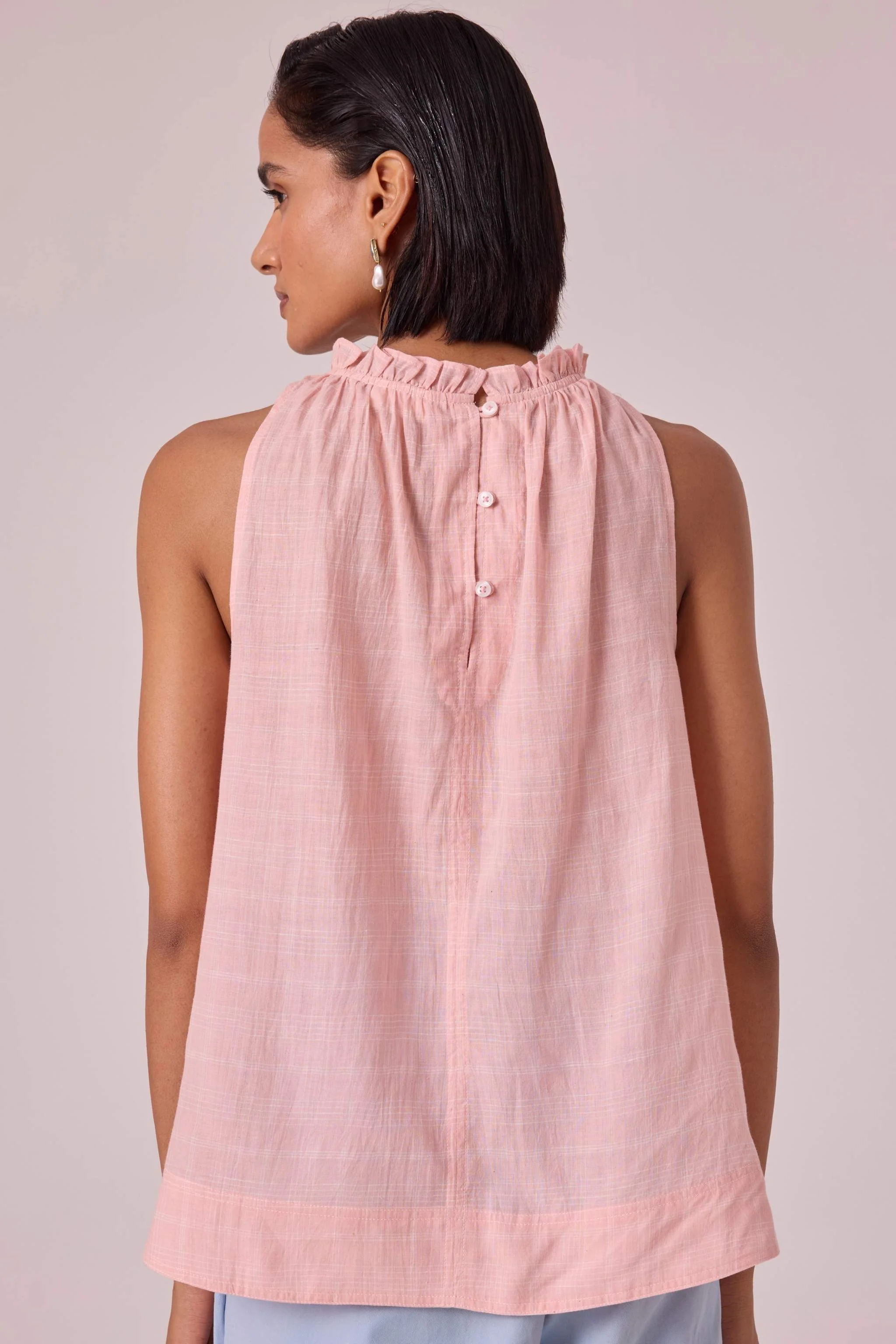 Kocho Pink Handwoven Halter Top - Image 6