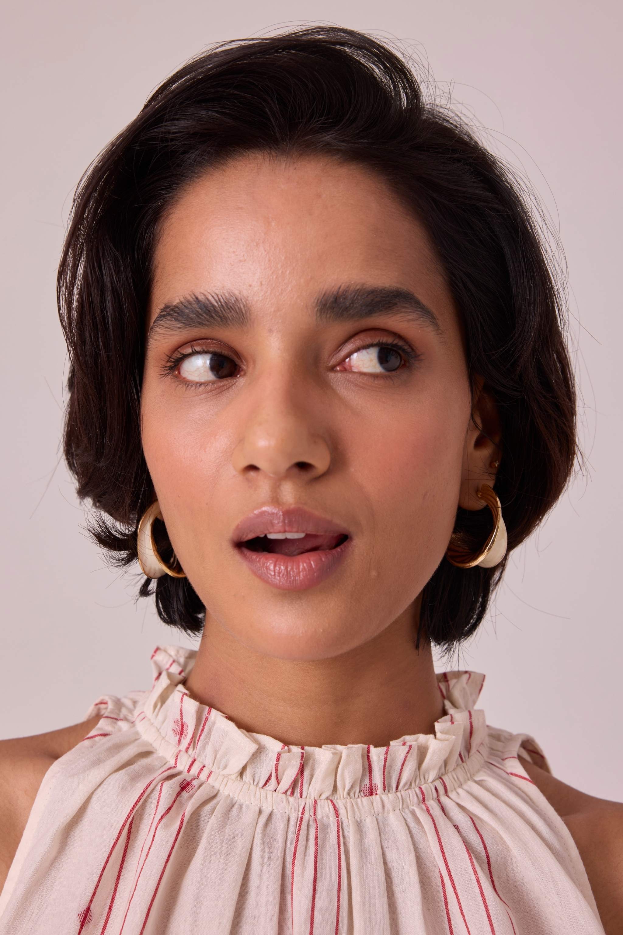 Kocho Red Striped Handwoven Top - Image 6