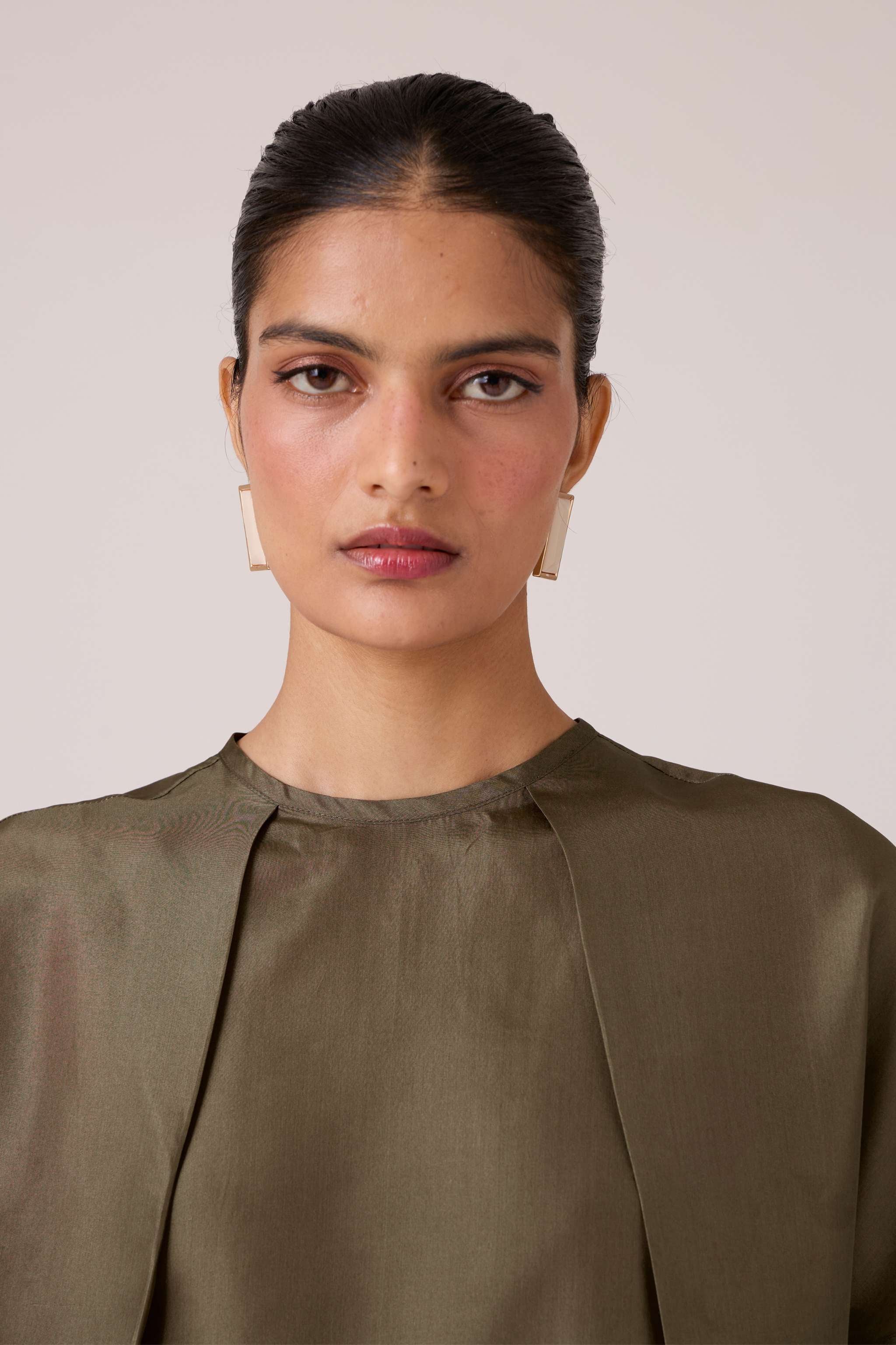 Pam Olive Silk Top - Image 7