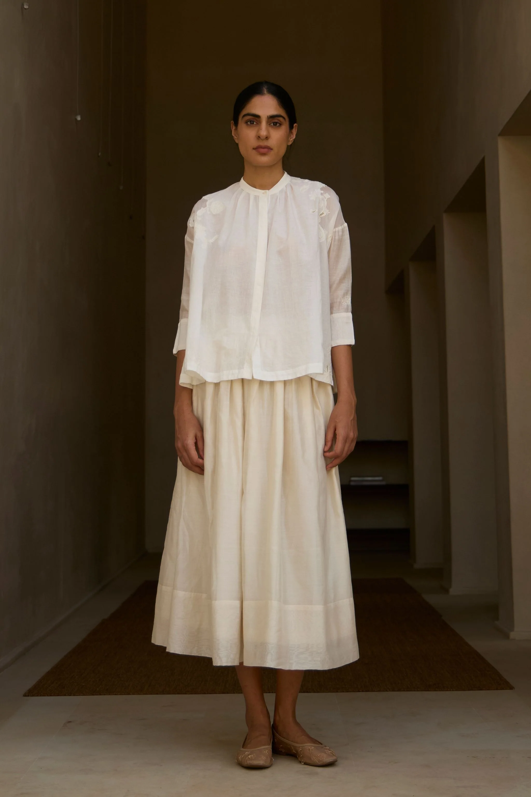 Raha Embroidered Handwoven Top - Image 10