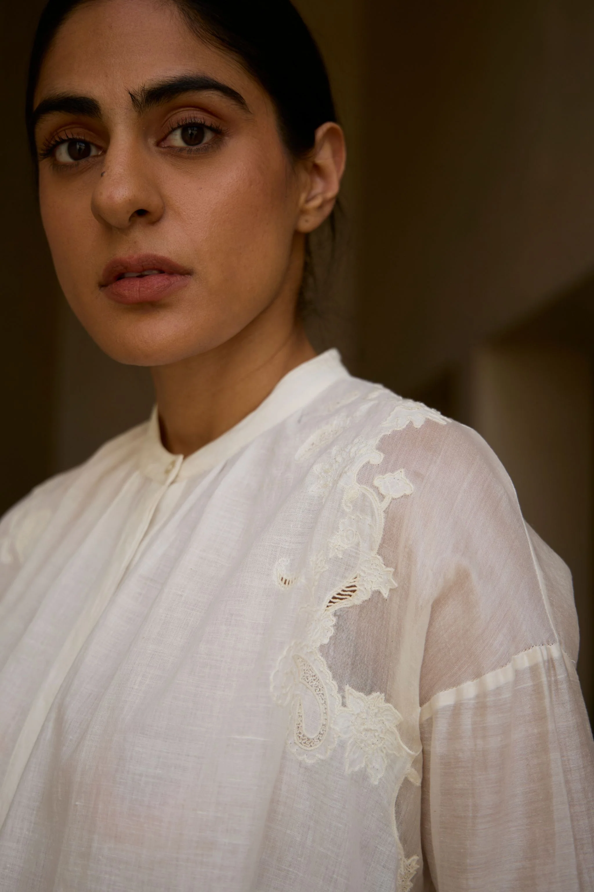 Raha Embroidered Handwoven Top - Image 3