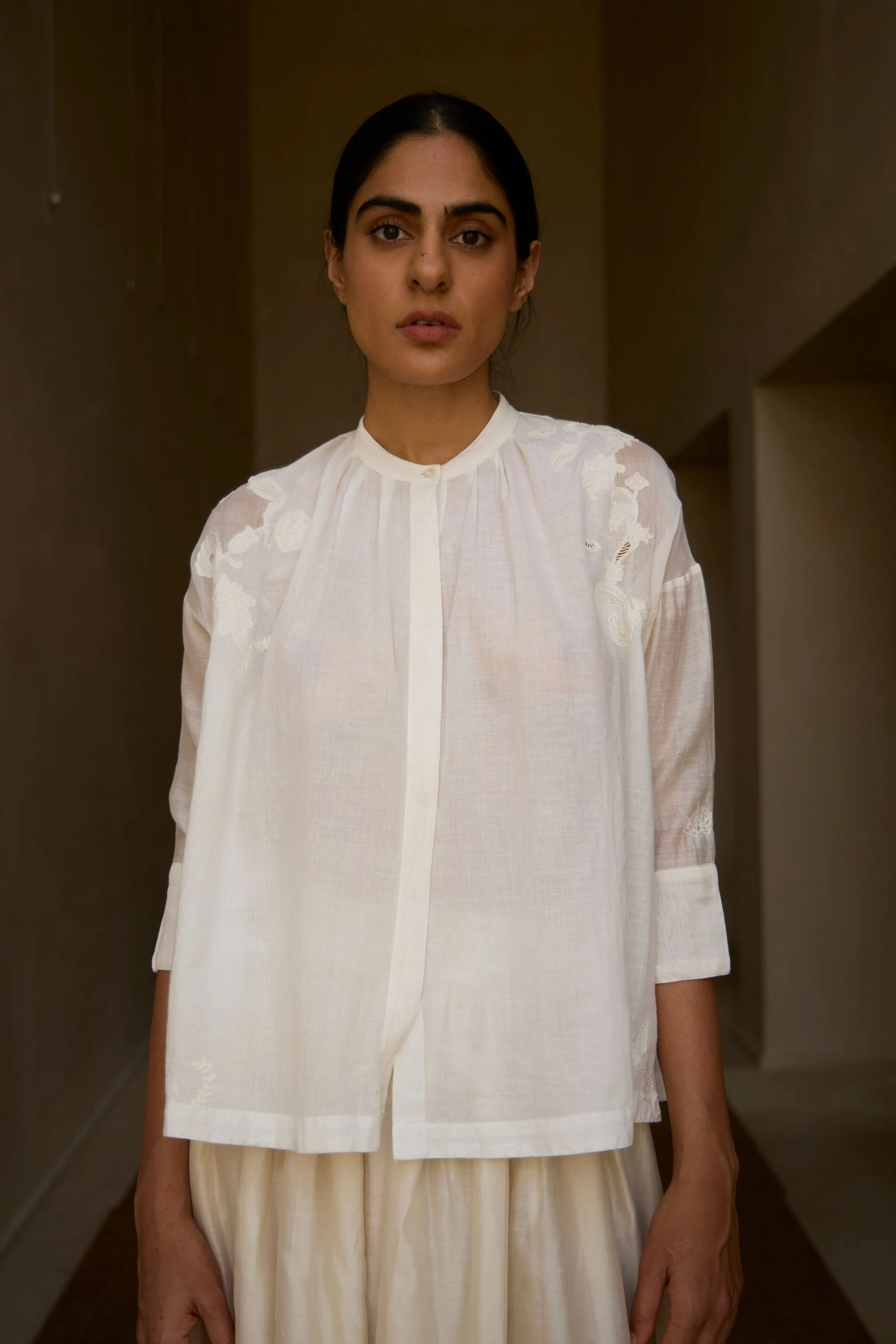 Raha Embroidered Handwoven Top - Image 9