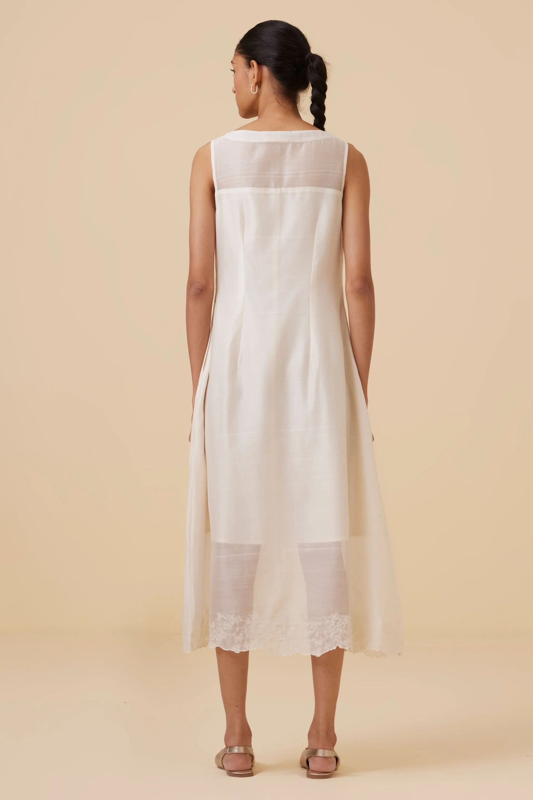Reyah Handwoven Embroidered Dress - Image 10