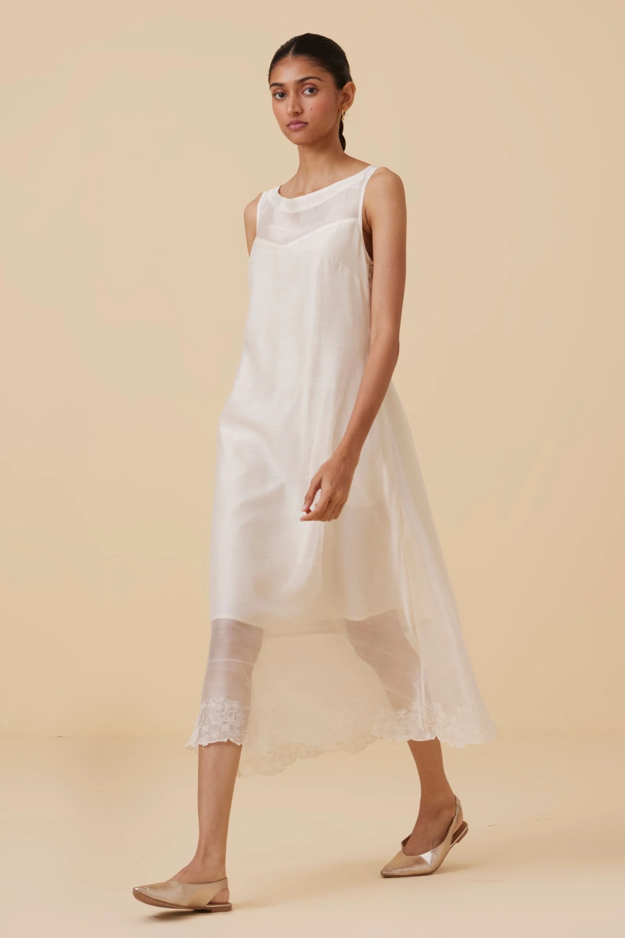 Reyah Handwoven Embroidered Dress - Image 7