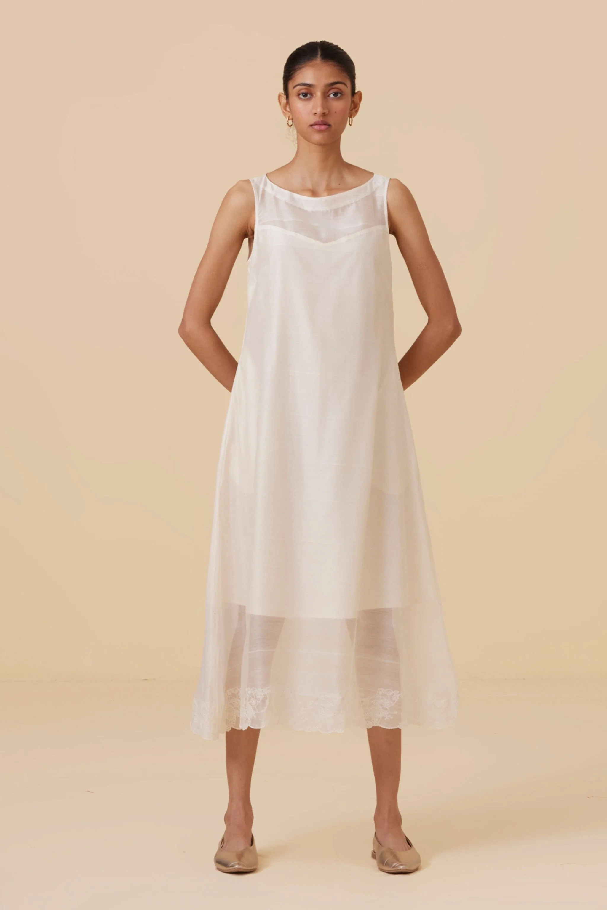 Reyah Handwoven Embroidered Dress - Image 8