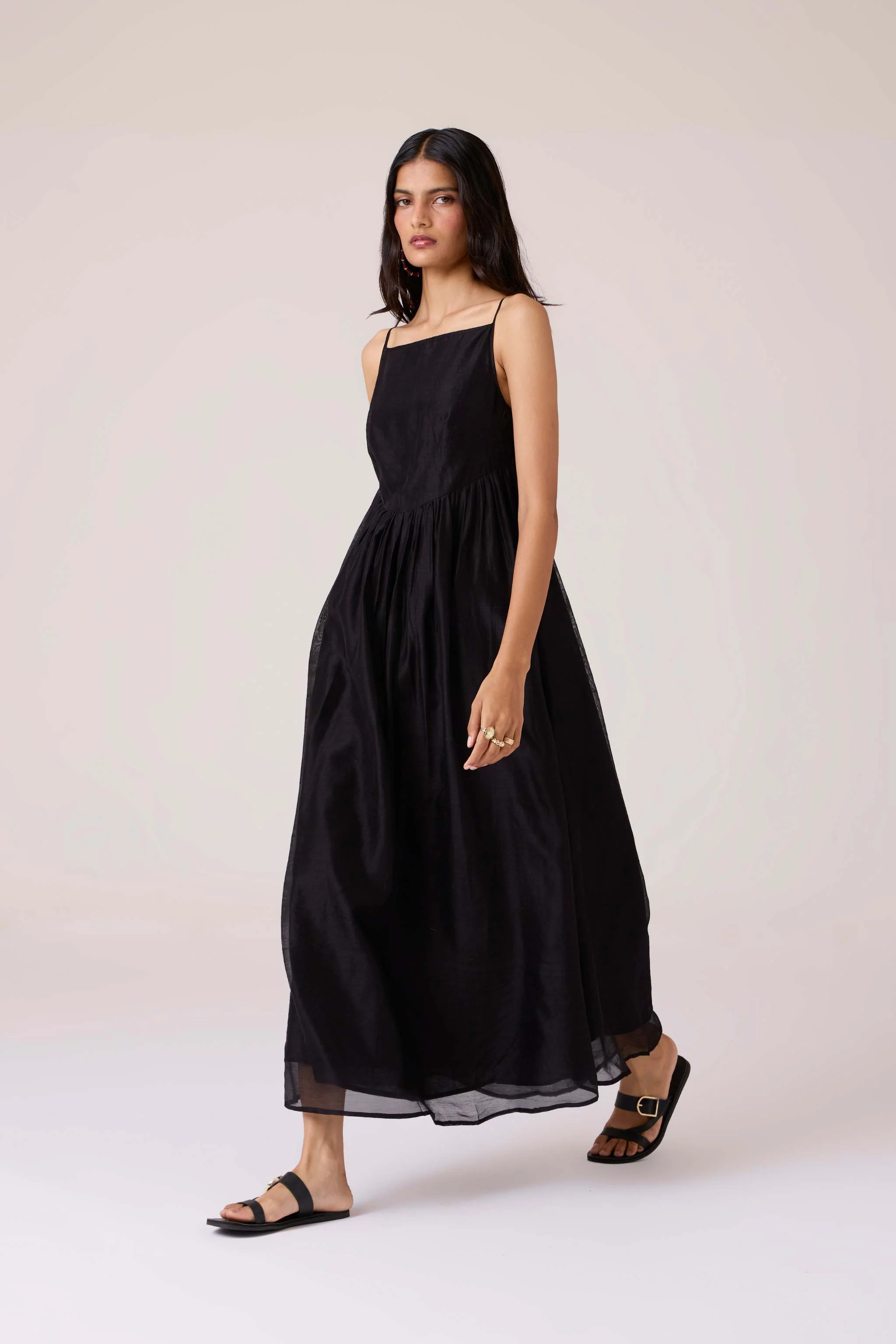 Vespera Black Handwoven Dress - Image 10