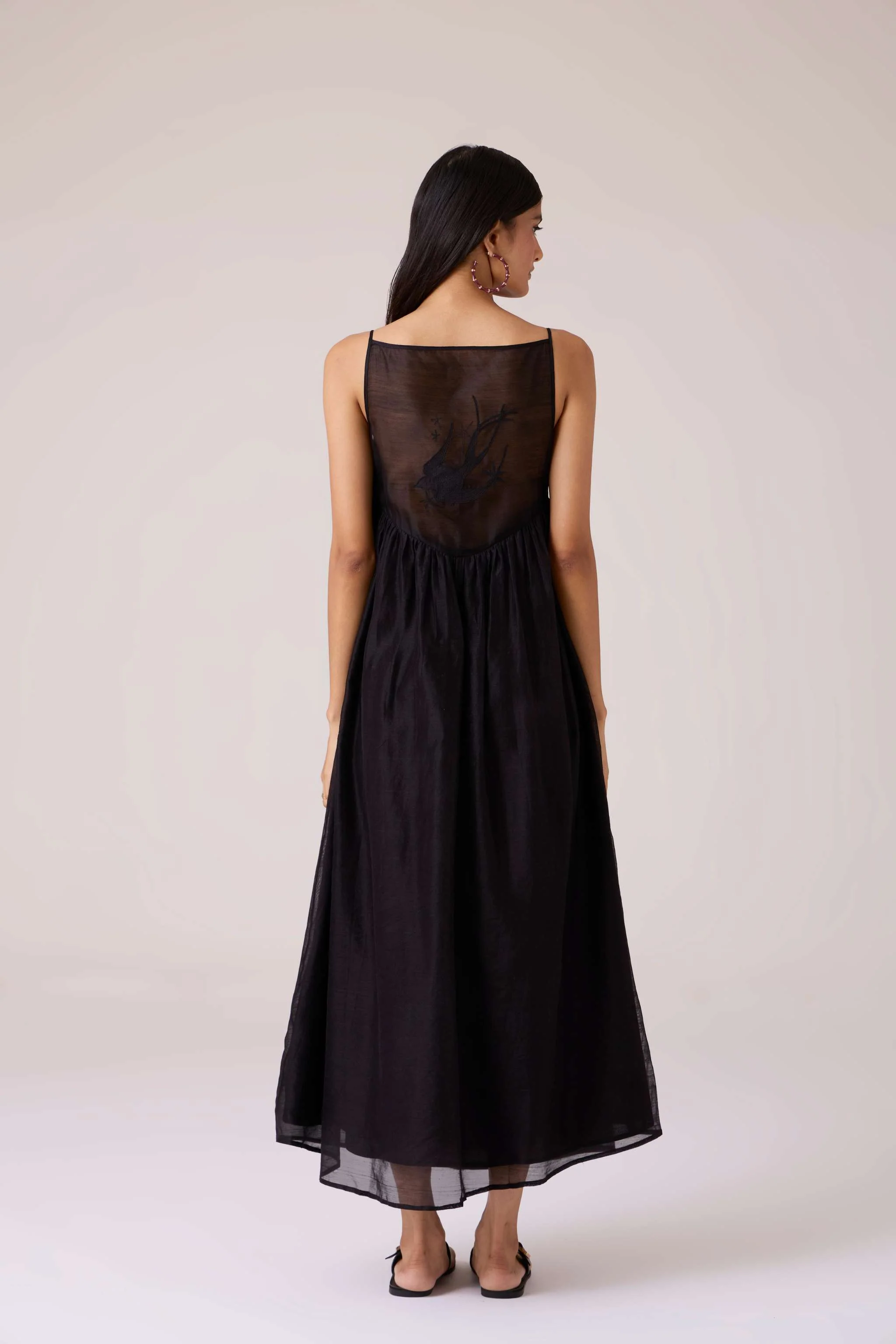 Vespera Black Handwoven Dress - Image 13