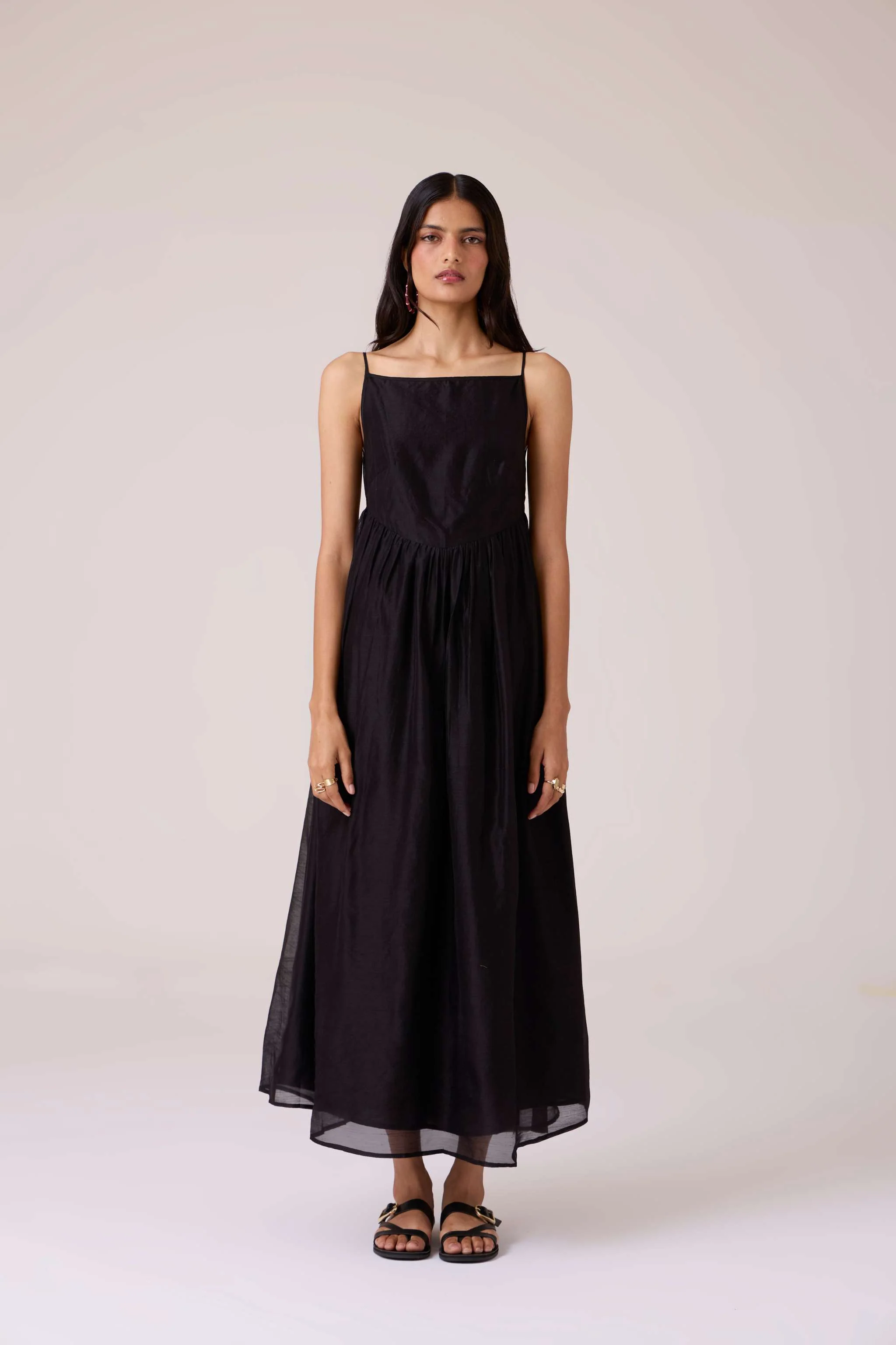 Vespera Black Handwoven Dress - Image 3