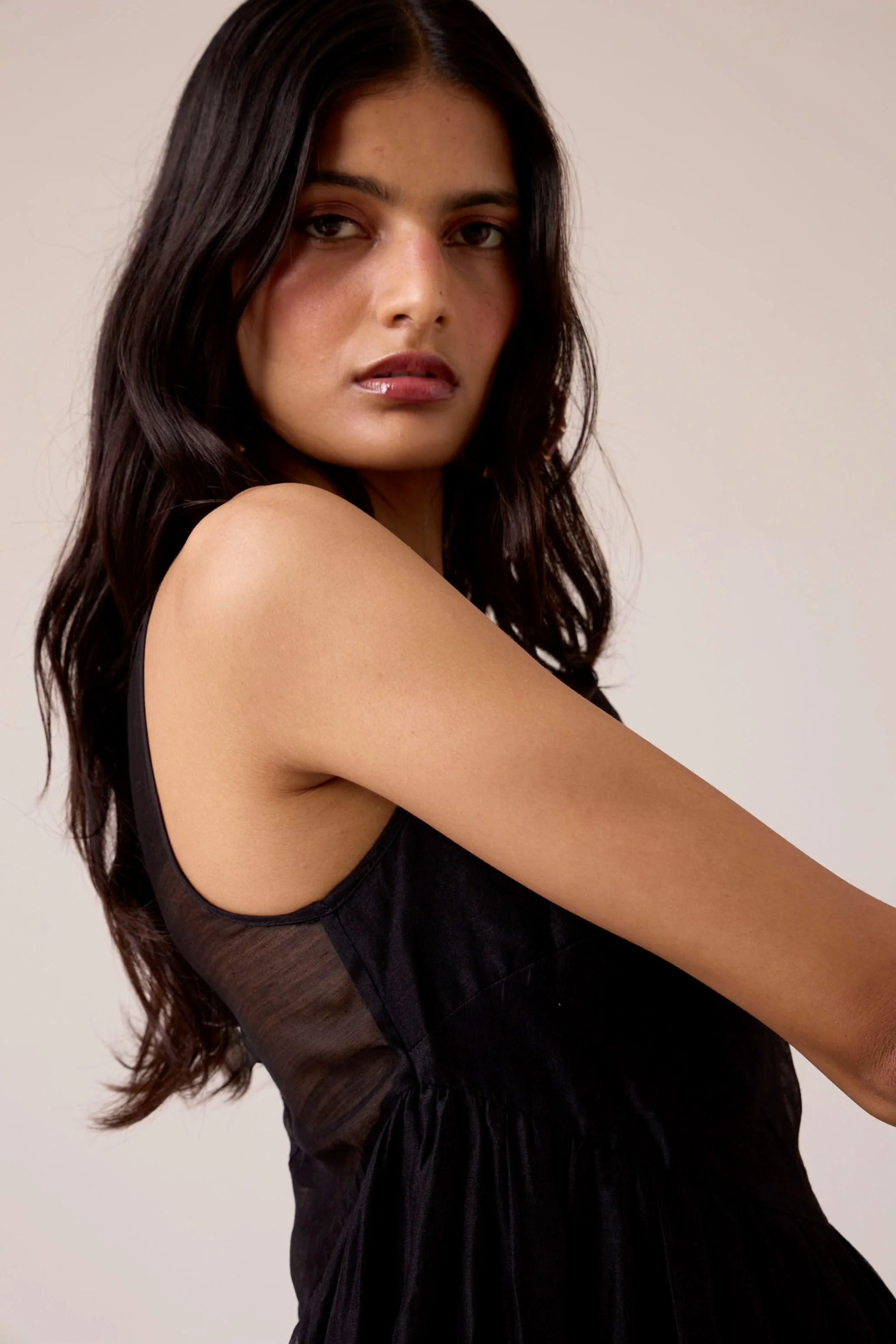 Vespera Black Handwoven Dress - Image 7